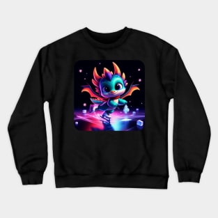 Rufie the Dragon - Ice Skating #20 Crewneck Sweatshirt